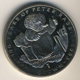 1993_Gibraltar_1_krona_medno-nikelevyy_splav_Ezhiha_missis_Tuff